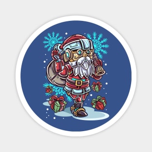 Christmas Santa Claus Robot Magnet